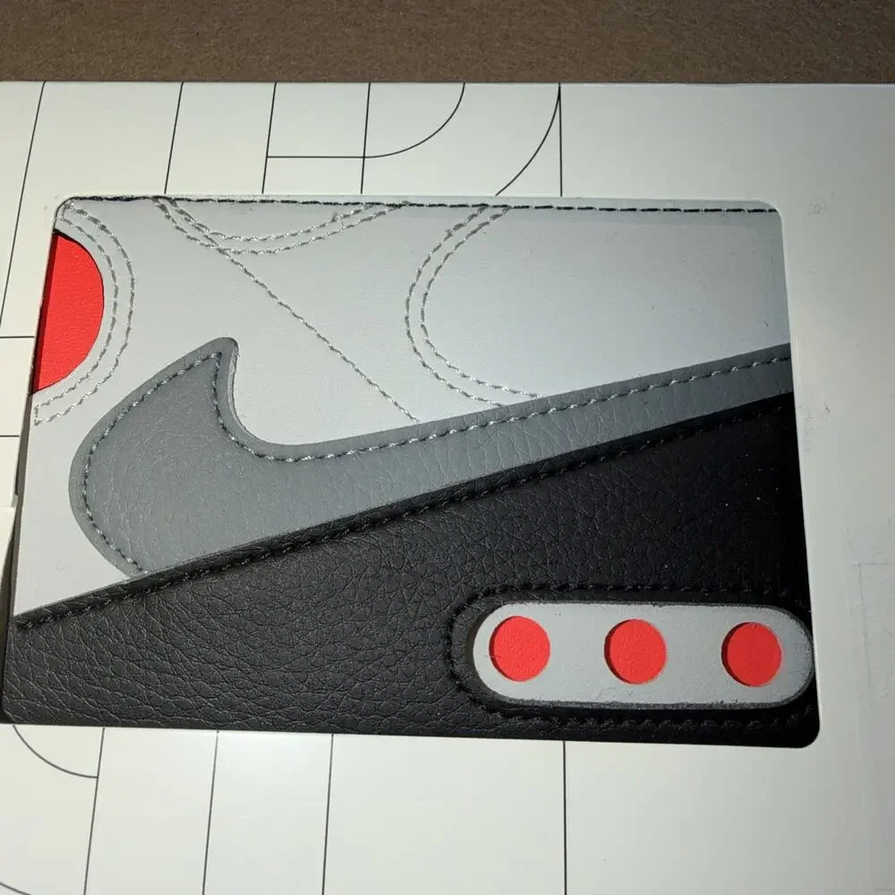 Nike Unisex Icon Air Max 90 Card Wallet Infrared/gray